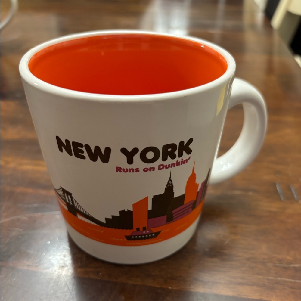 Dunkin' New York Skyline Mug - Orange and White